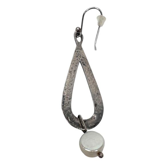 Silpada Natural Pearl Sterling Silver Teardrop Dangle Earrings Jewelry For Women - Picture 3 of 7